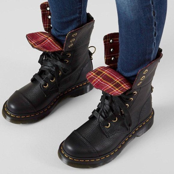 wool lined doc martens